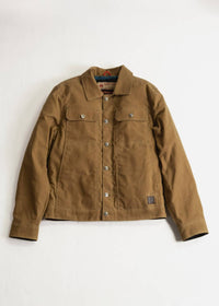 Iron & Resin Men's Waxed Canvas Mechanic Jacket in tan - men's jacket