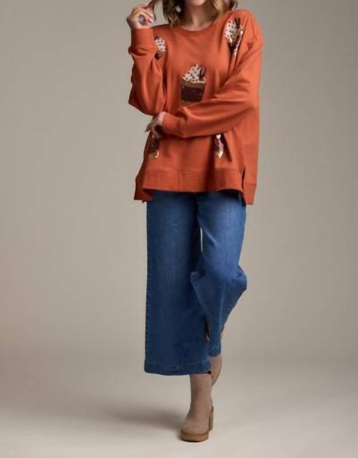 Mudpie - Fall Sparkle Sweatshirt