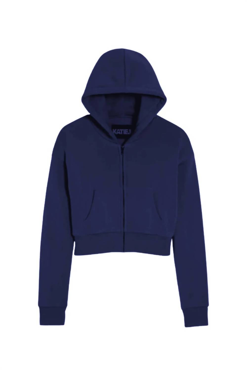 Katie J Nyc - Girl's Tween Dylan Zip Cropped Hoodie