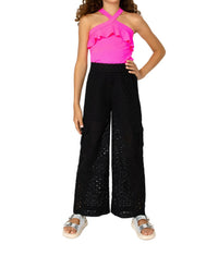 Mia - Girls' Flutter Crossover Top