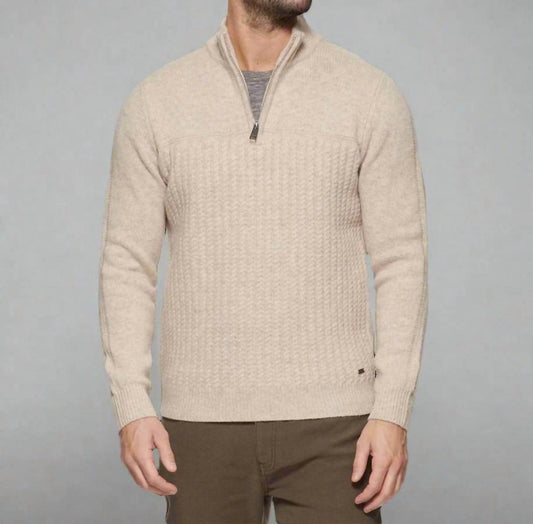 Flags & Anthem - Merino Cable Knit Zip Sweater