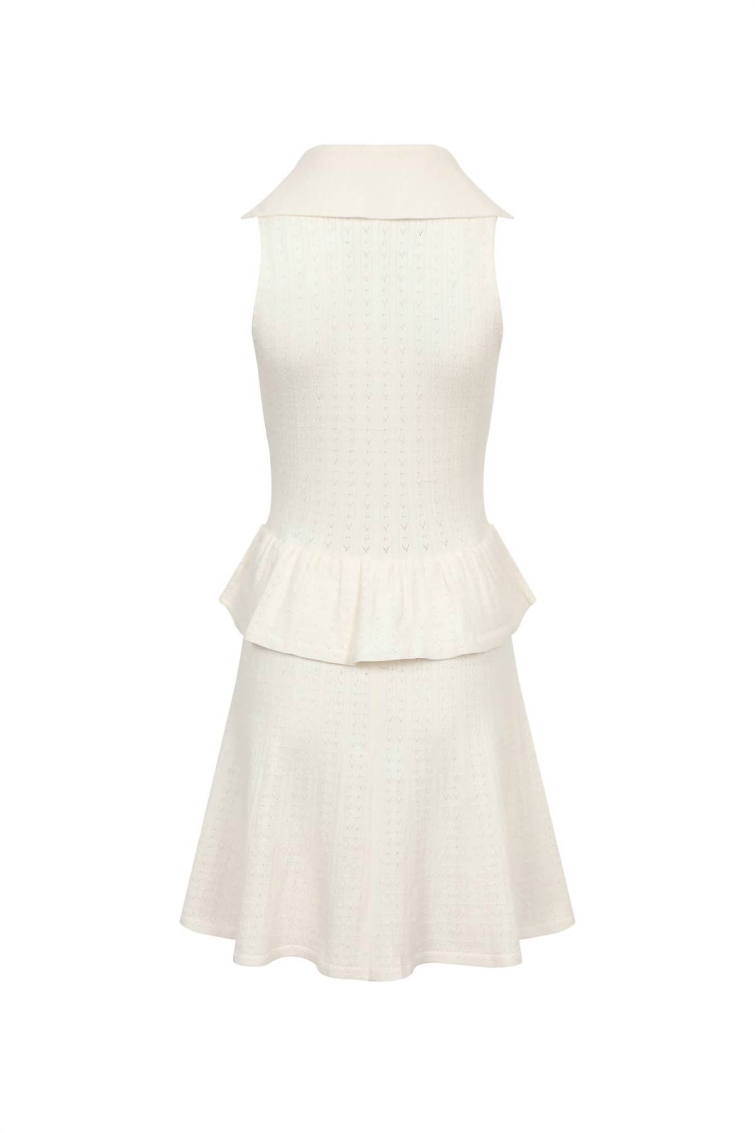 Rivir - Women's Pointelle Mini Dress