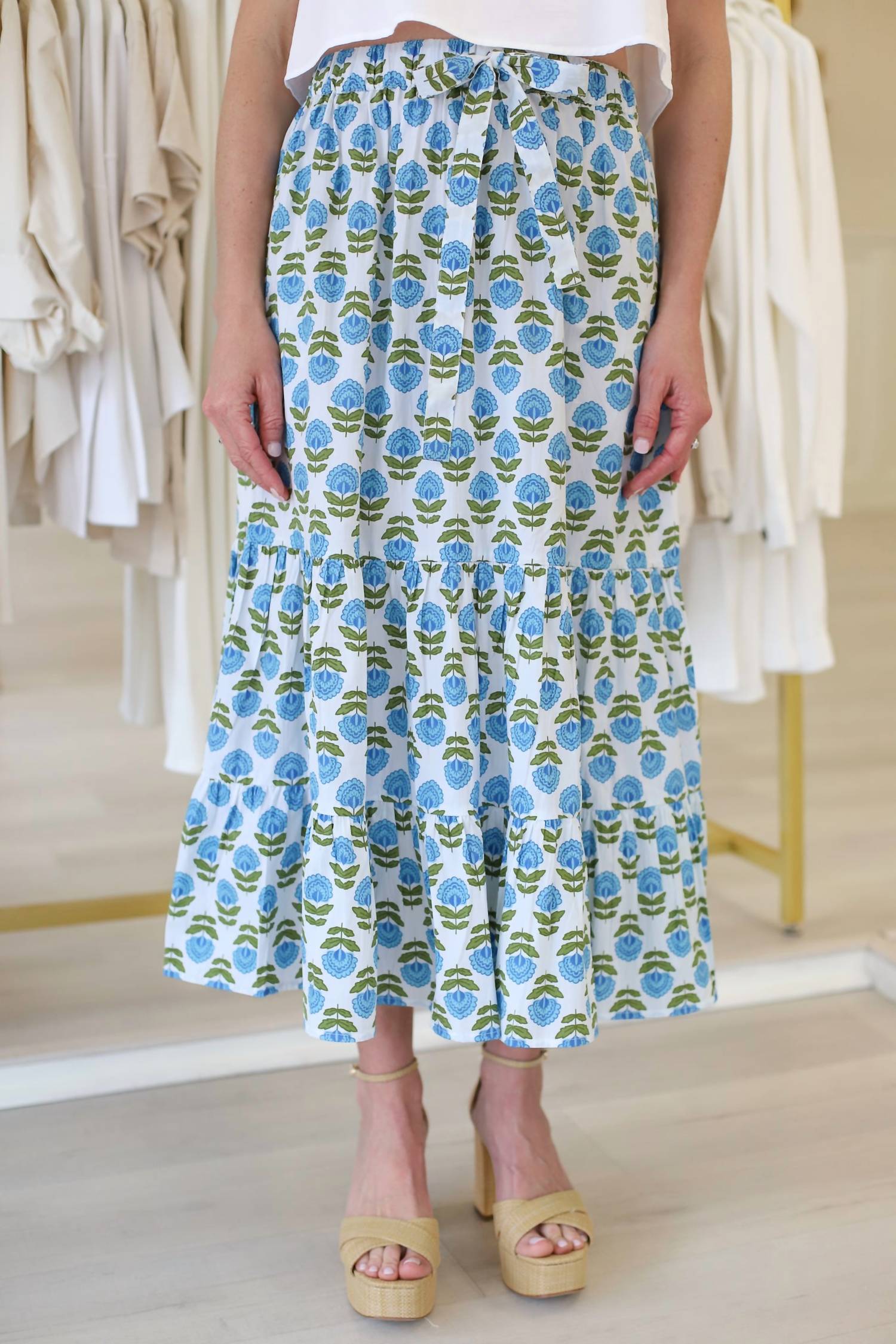 Livro - Market Tiered Body Maxi Skirt
