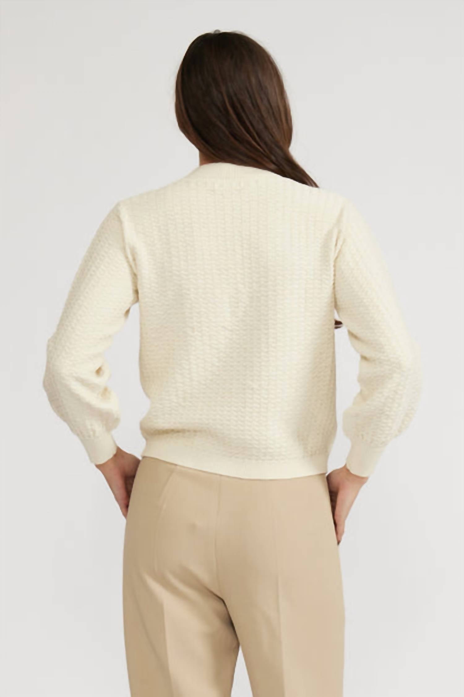 Lucy Paris - Britney Textured Knit Top