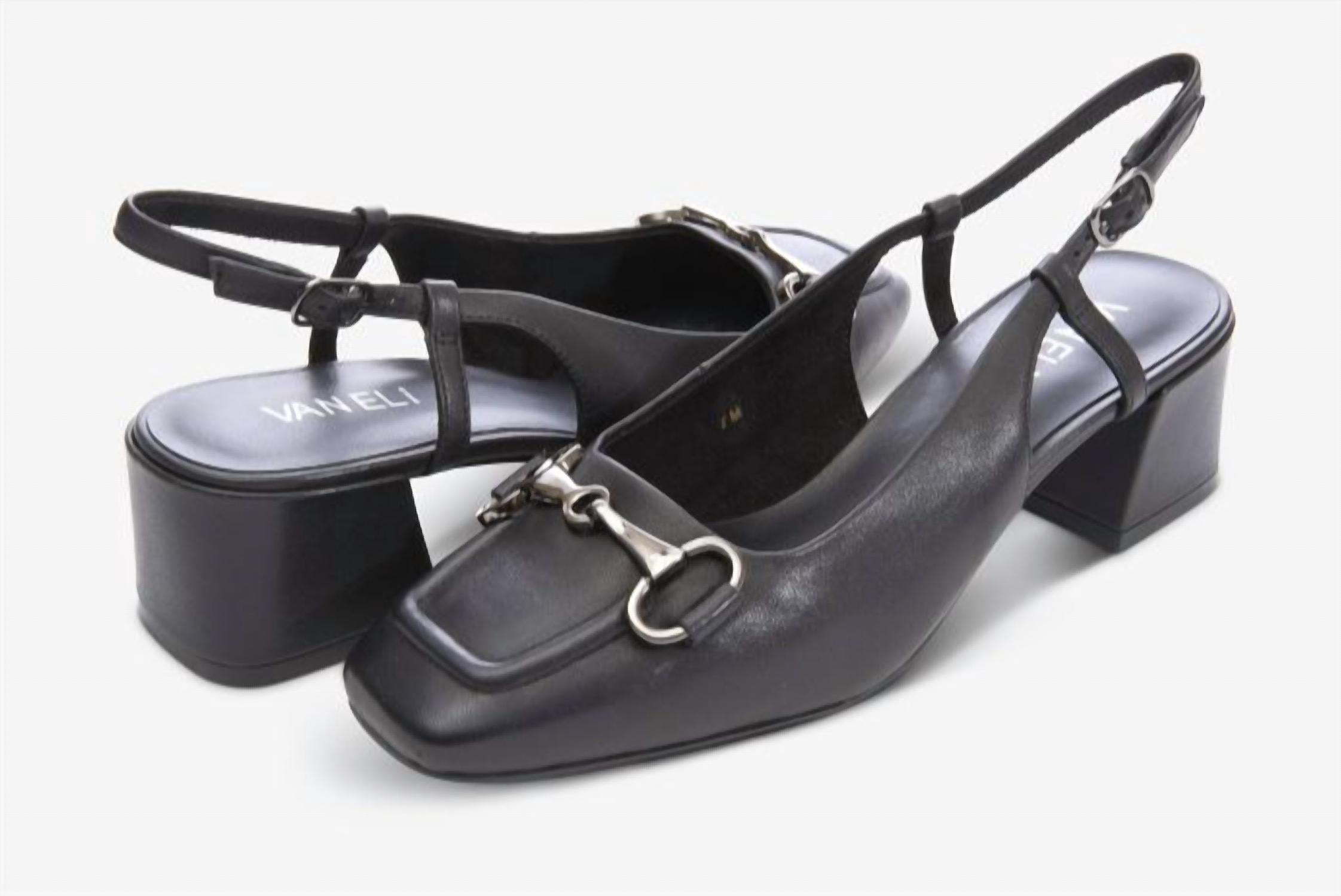 VANELi Women's Darrel Nappa Slingback Pumps in black - women's heels - detail view