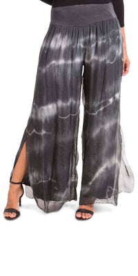 Gigi Moda - Jasmin Tie-dye Slit Wide Leg Pant