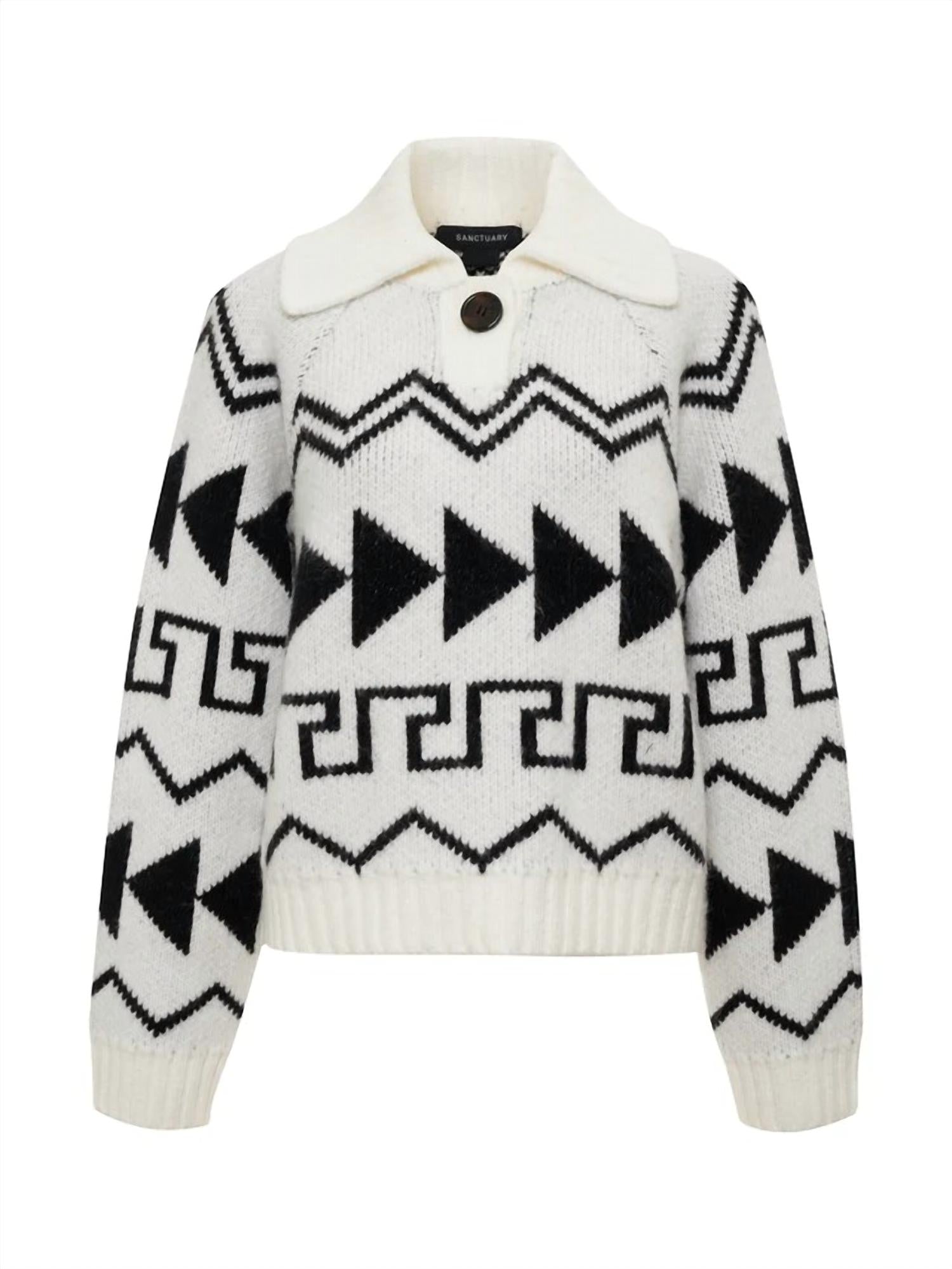 Sanctuary - Below Zero Fairisle Popover Top