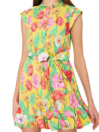 Milly - Joan Tulip Rosette Pleated Dress