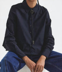 Derek Lam 10 Crosby - Aria Pleated Button Front Shirt