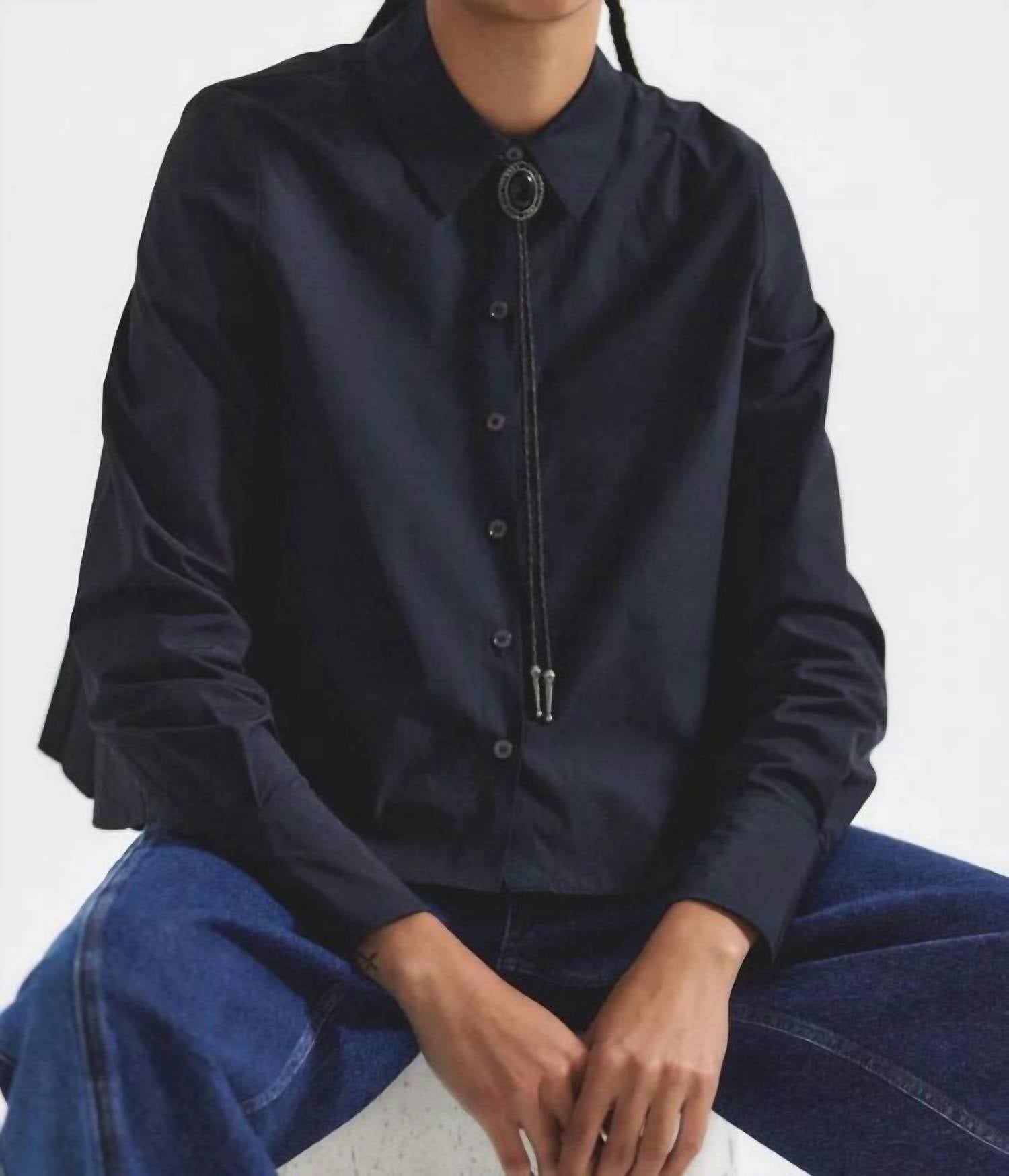 Derek Lam 10 Crosby - Aria Pleated Button Front Shirt