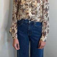 Ulla Johnson Nina Ruffle Placket Blouse in cameo - women's blouse