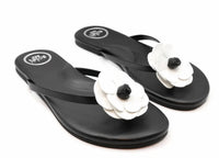 Solei Sea - Women's Valentina Vegan Leather Thong Sandal