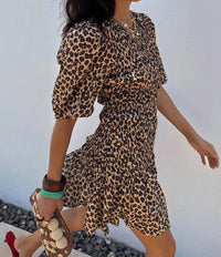 Never Fully Dressed - Nara Puff Sleeve Pleated Mini Dress