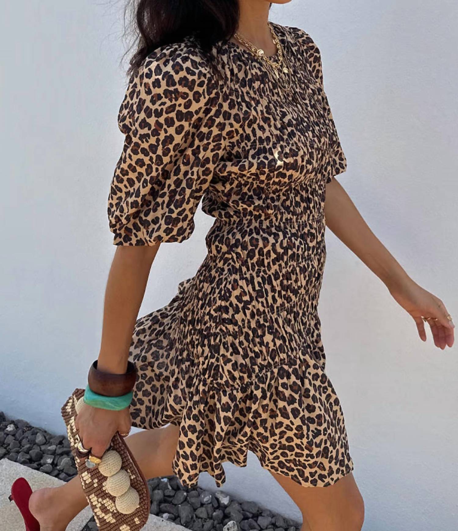 Never Fully Dressed - Nara Puff Sleeve Pleated Mini Dress