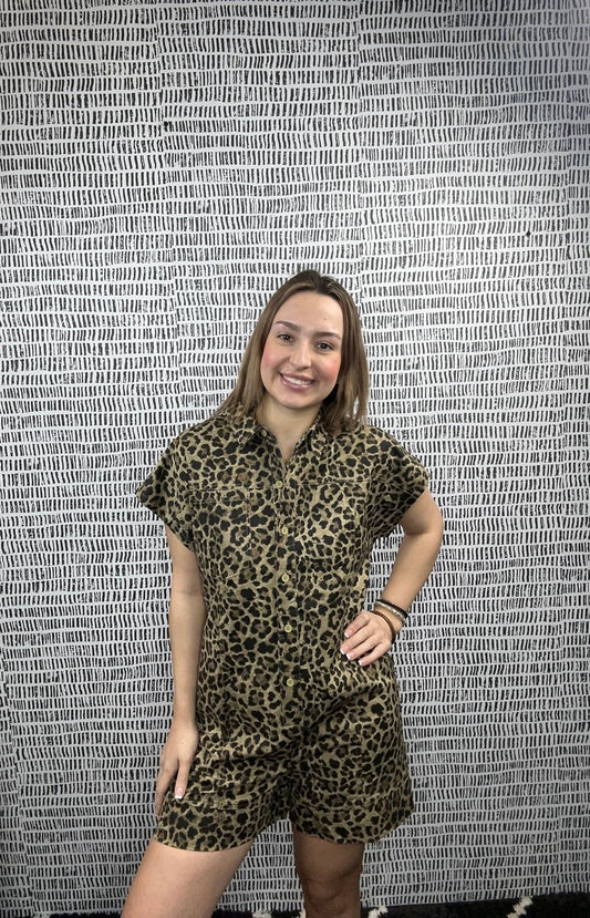 Heyson - Cotton Animal Print Romper