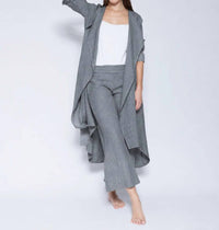 Blueberry - Draped Duster