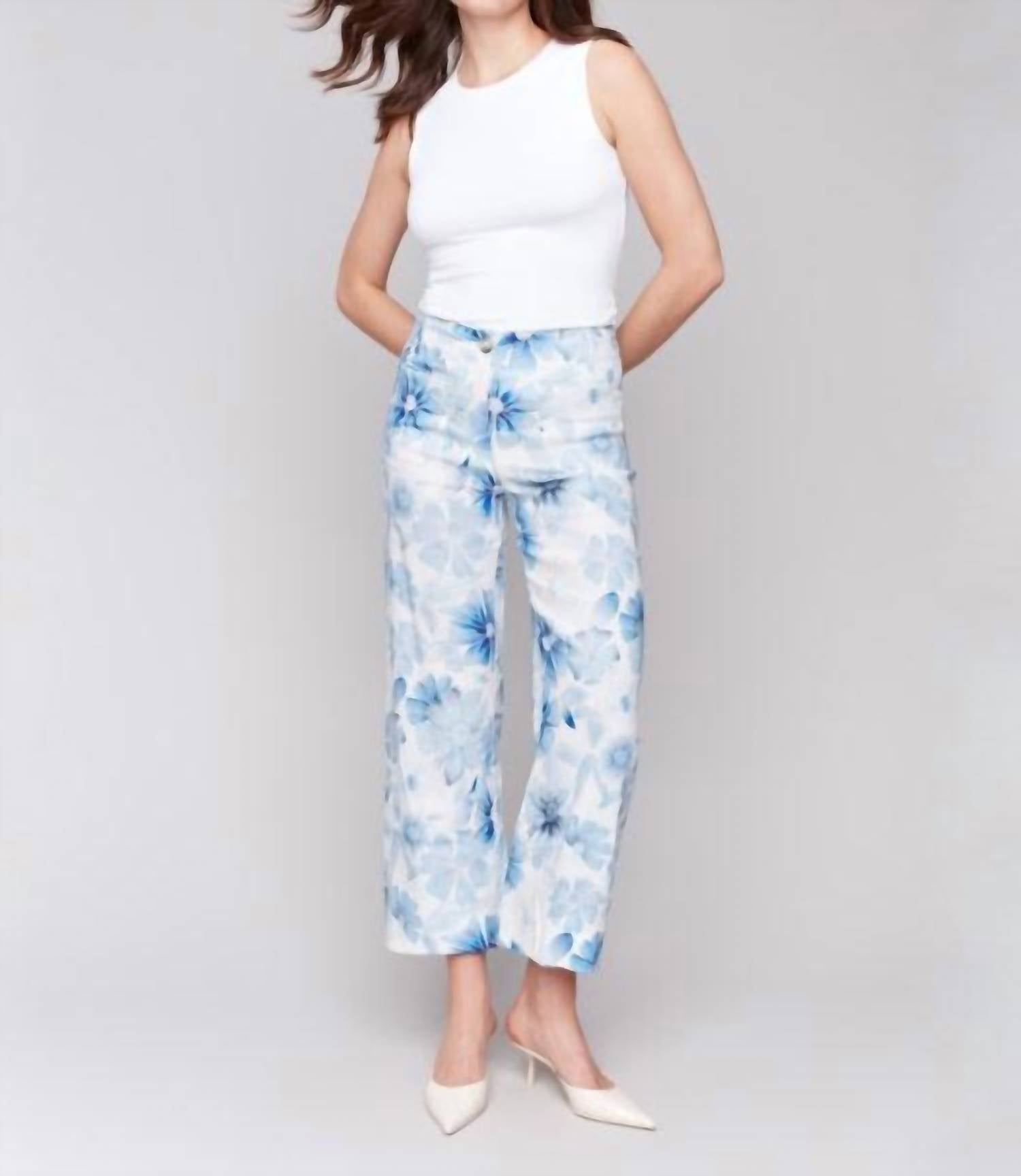 Charlie B - Printed Cropped Pant