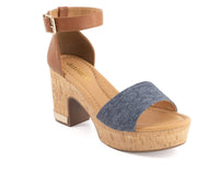 Andrea - Women's Heeled Denim Sandal