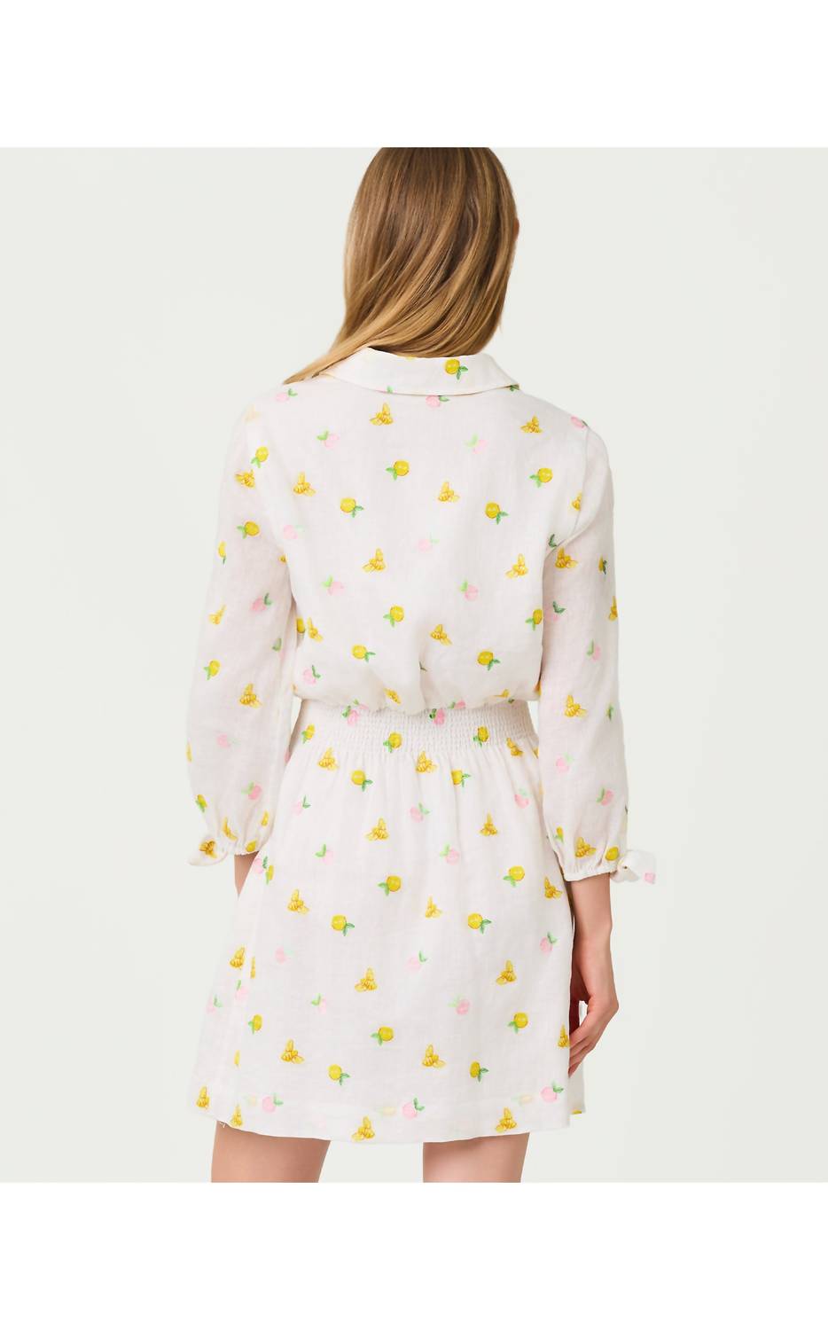 Lilly Pulitzer - Abralynn Embroidered Linen Shirtdress