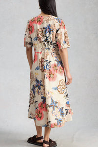 White Stuff - Kate Button Through Midi Dress