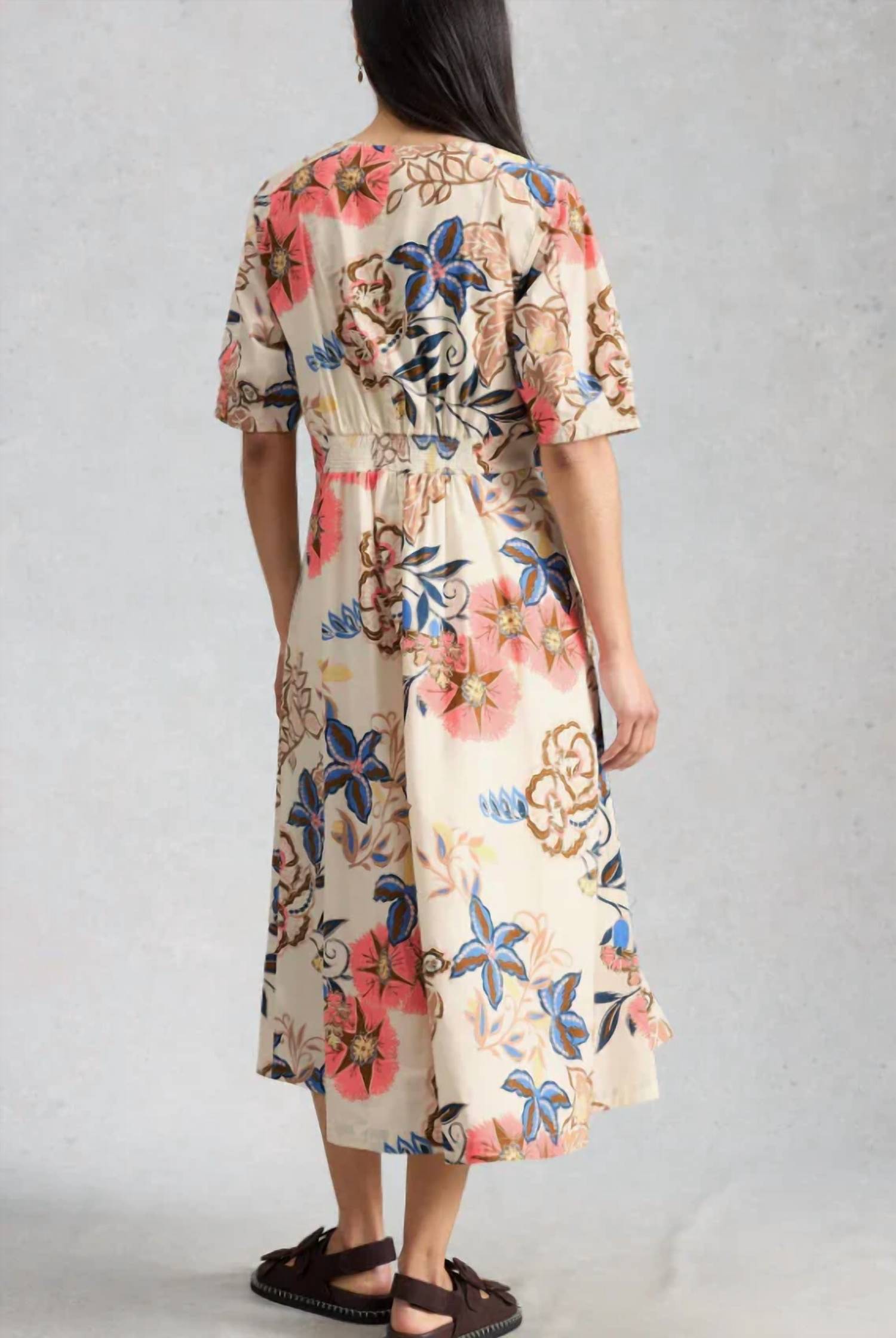 White Stuff - Kate Button Through Midi Dress