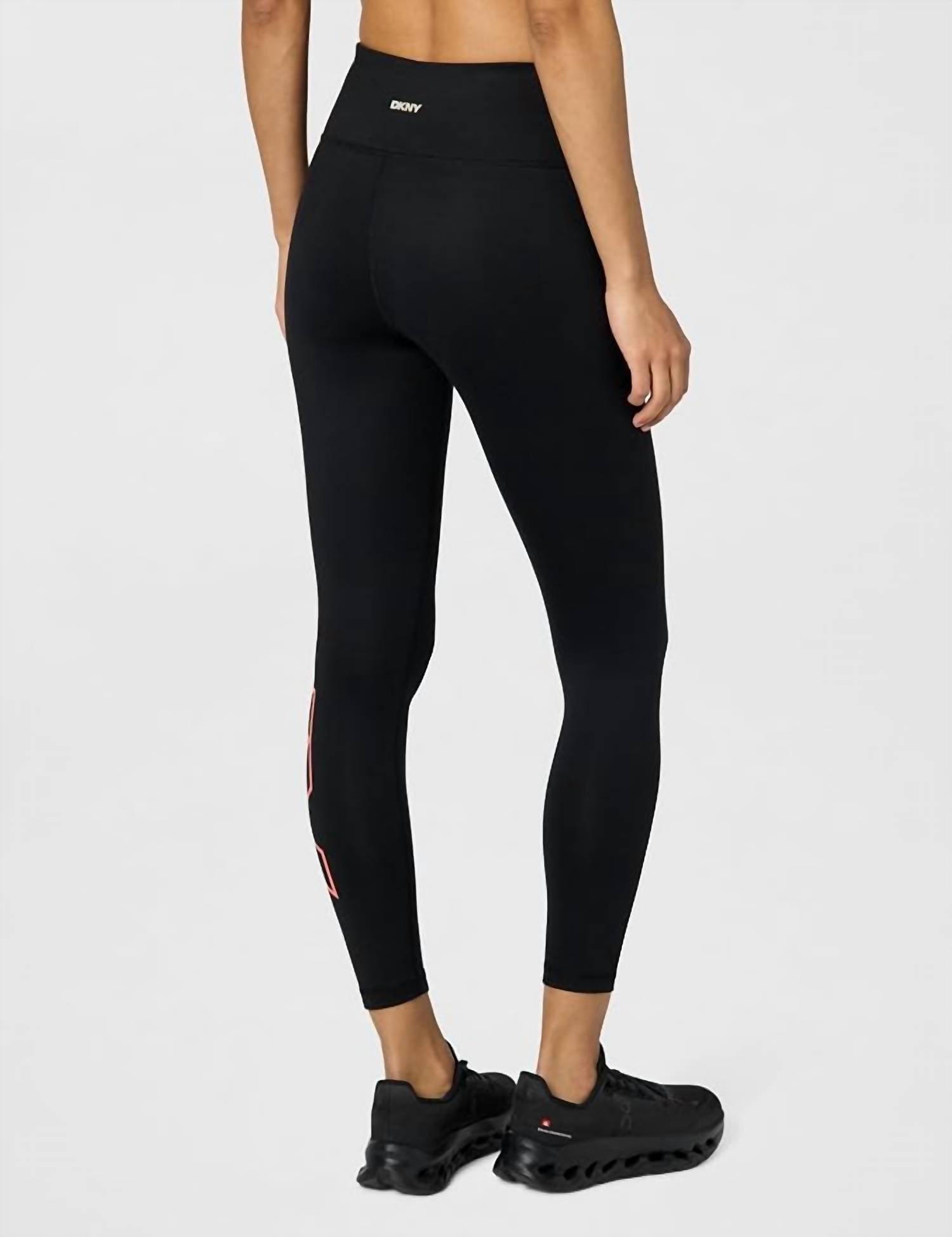 Dkny - Women's Exploded-logo Stretch 7/8 Leggings