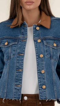 KUT FROM THE KLOTH Women's Kerry Cropped Jacket in affined - women's jacket