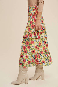Listicle - Floral Convertible Dress Maxi Skirt