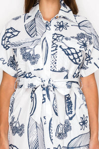 Meet Me In Santorini - Fruit Delight Shirt Dress