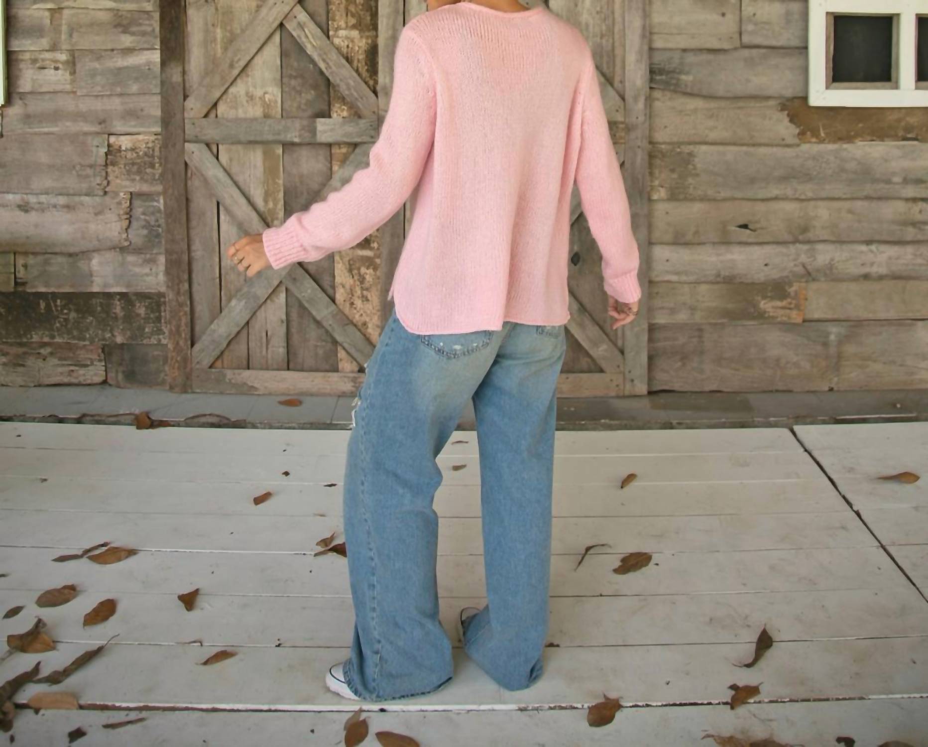 Wooden Ships - Dog Mom Scoopneck Chunky Sweater