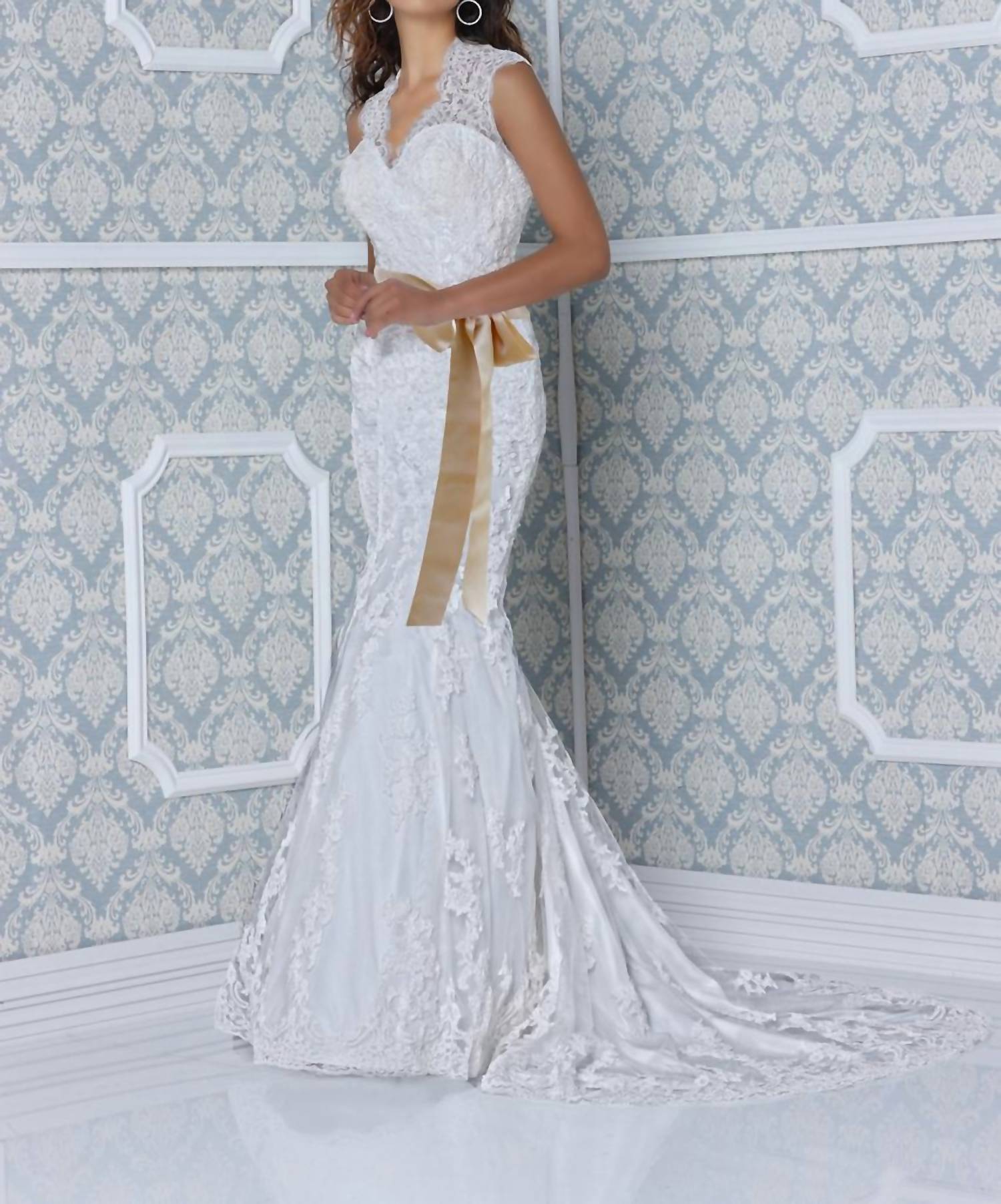 Impression Bridal - Lace Sheath Bridal Dress