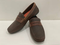 Martin Dingman - Men's Bermuda Waxed Nubuck Penny Loafer