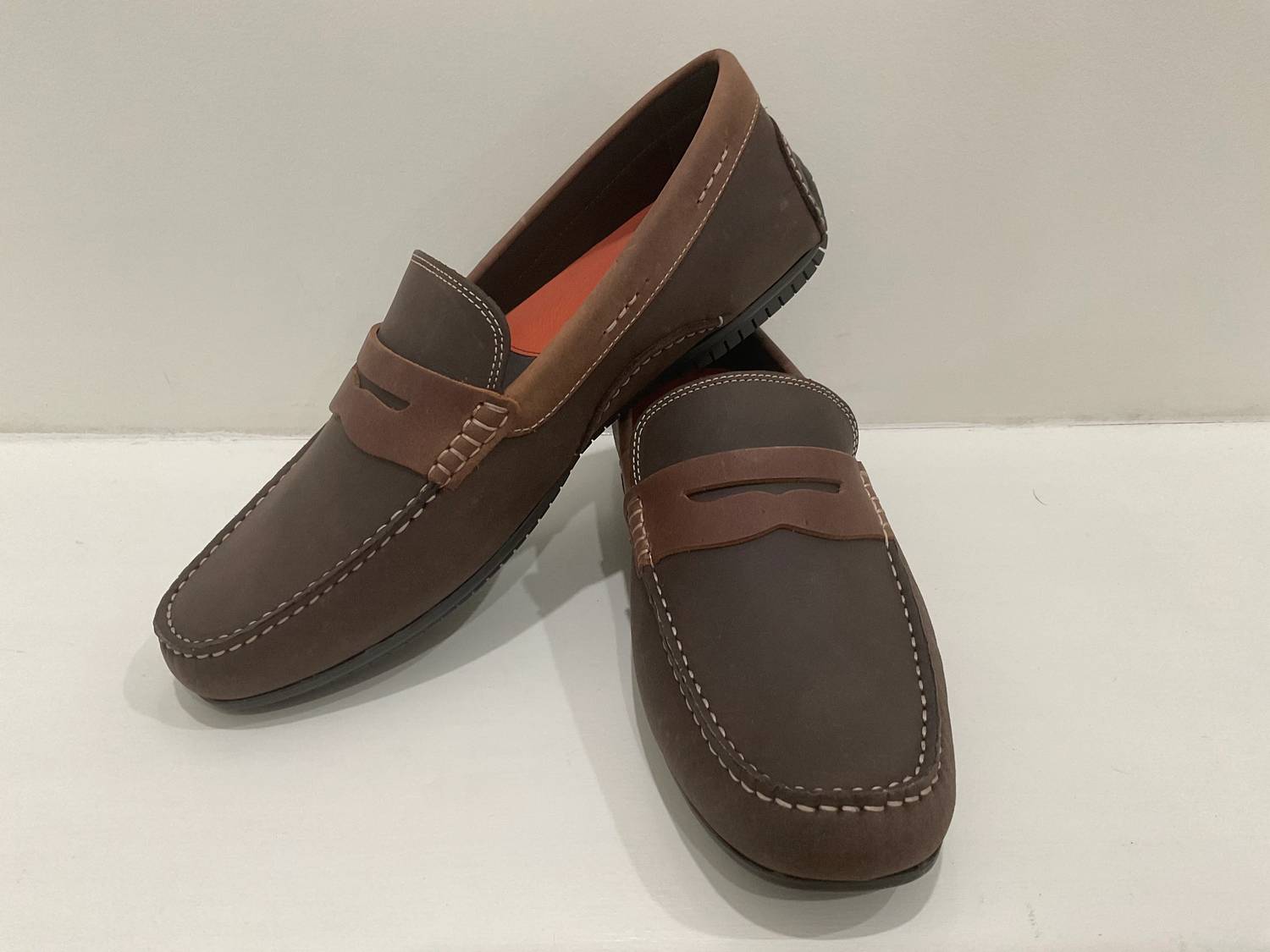 Martin Dingman - Men's Bermuda Waxed Nubuck Penny Loafer