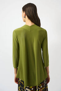 Joseph Ribkoff - V-neck 3/4 Sleeve Flared Top