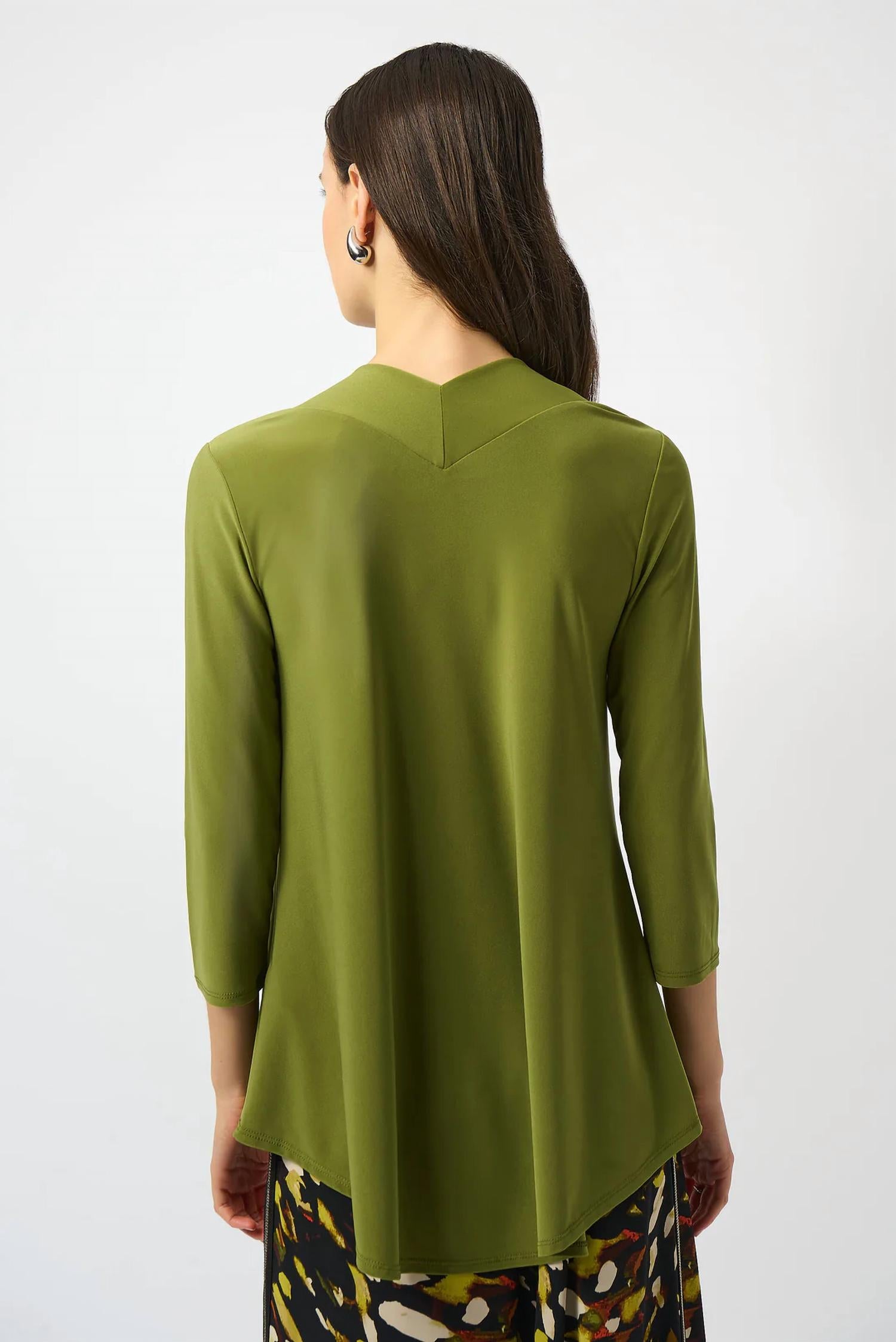 Joseph Ribkoff - V-neck 3/4 Sleeve Flared Top