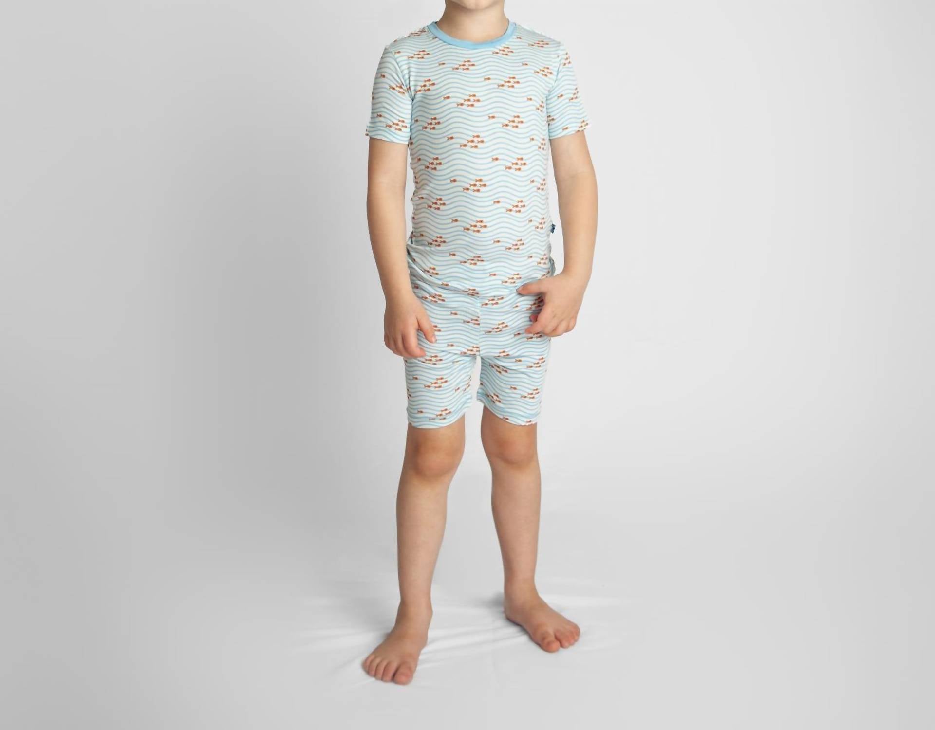 Kickee - Kids' Short Sleeve Pajama Set With Shorts