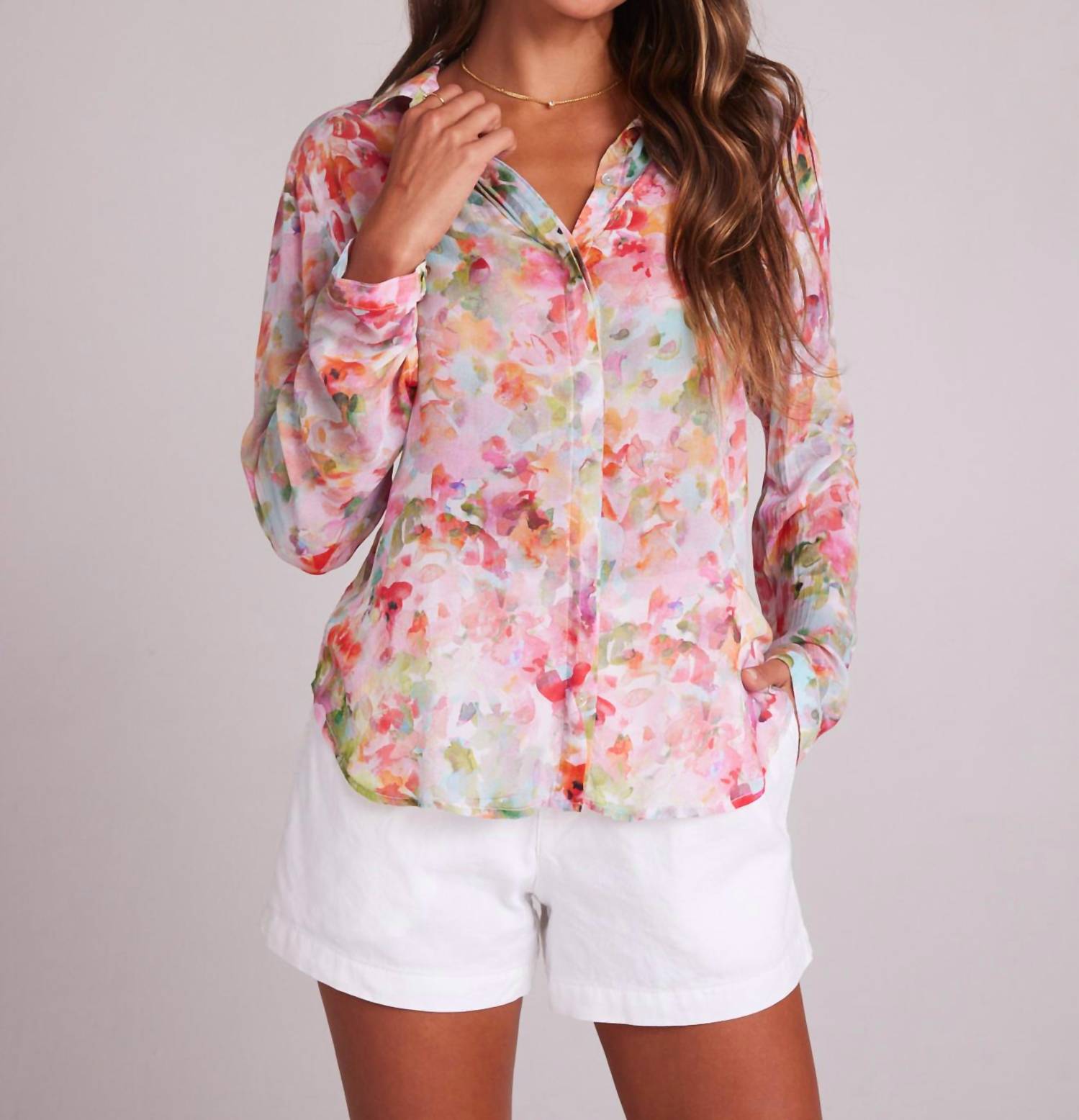 Bella Dahl - Ipanema Floral Print Hipster Shirt