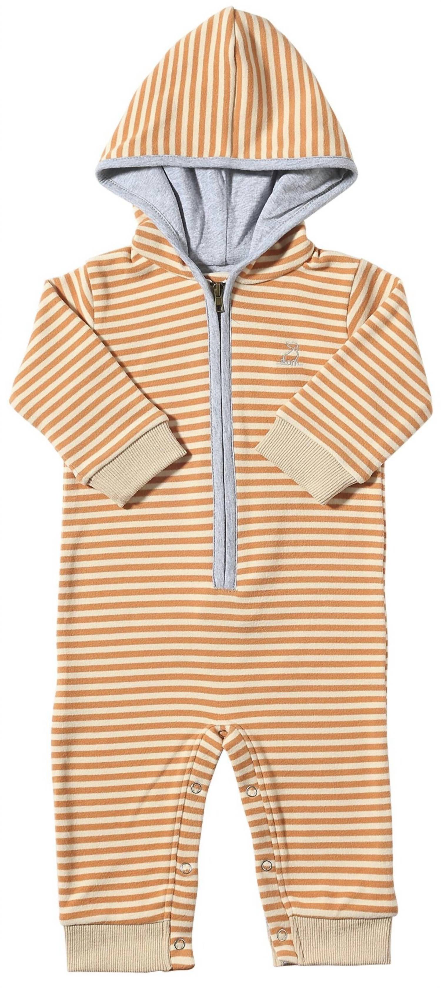 Me & Henry - Boy's Blaine Hooded Knit Romper