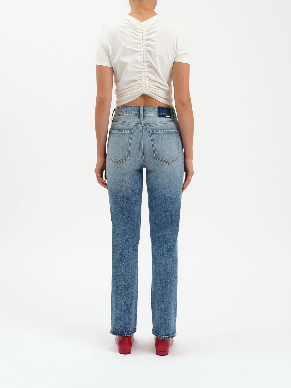 Daze - Smarty Pants High Rise Slim Straight Jeans