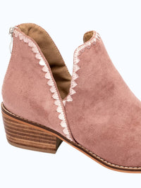 Corkys Footwear Women's Spice It Up Bootie in blush - women's shoe - detail view