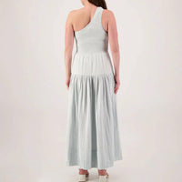 Elan - One Shoulder Smocked Maxi Dress