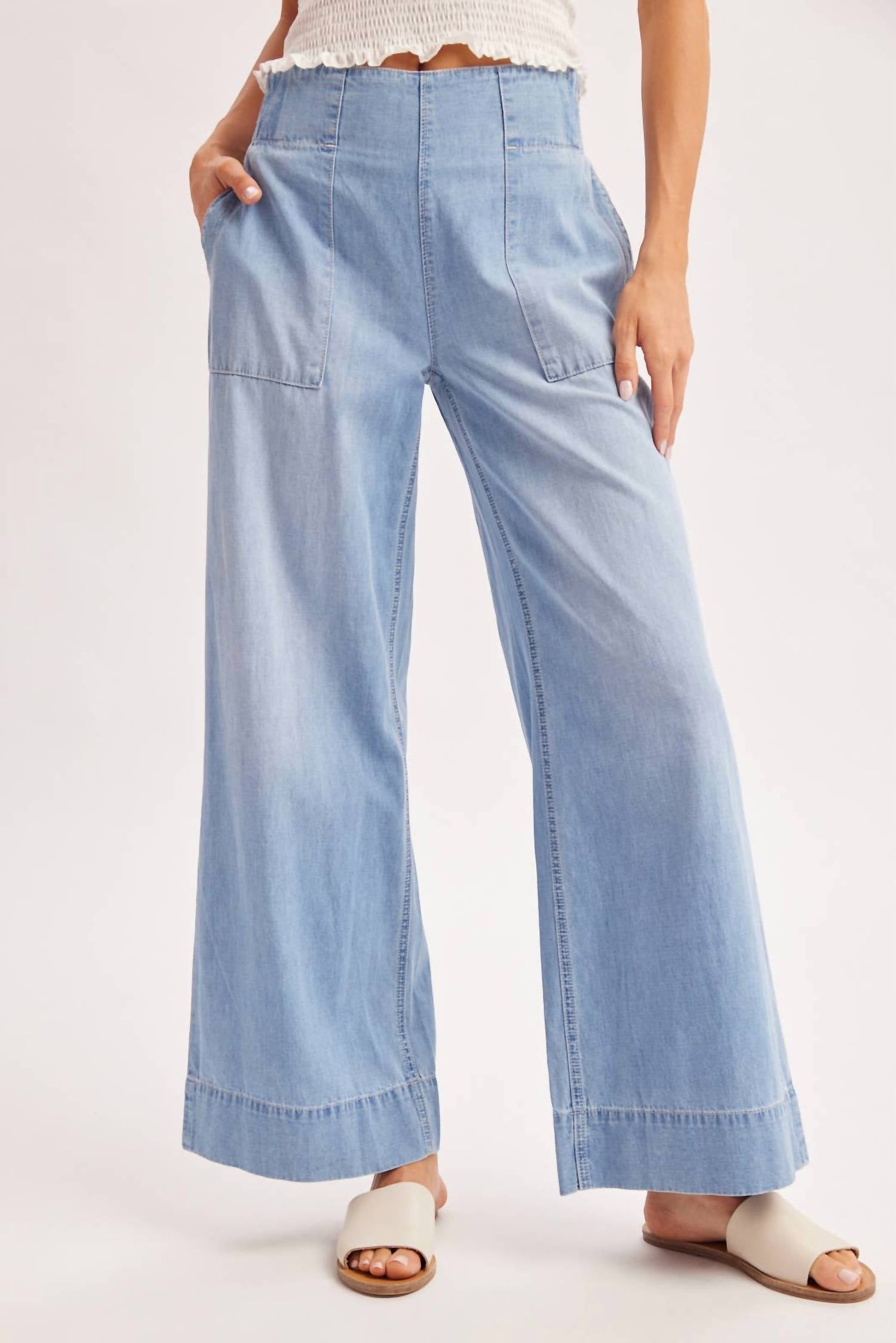 Bluivy - Winnie Wide-leg Denim Jeans