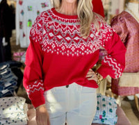 Vine & Love - Fair Isle Glitter Sweater