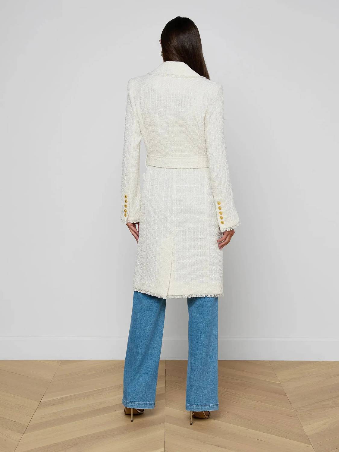 L'Agence - Cooper Unlined Tweed Coat