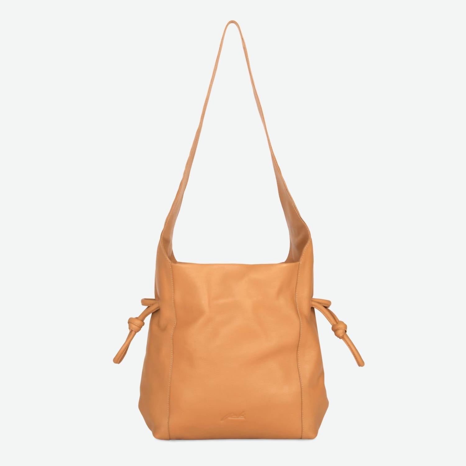 Per Lei New York - Women's Seneca Leather Drawstring Shoulder Bag