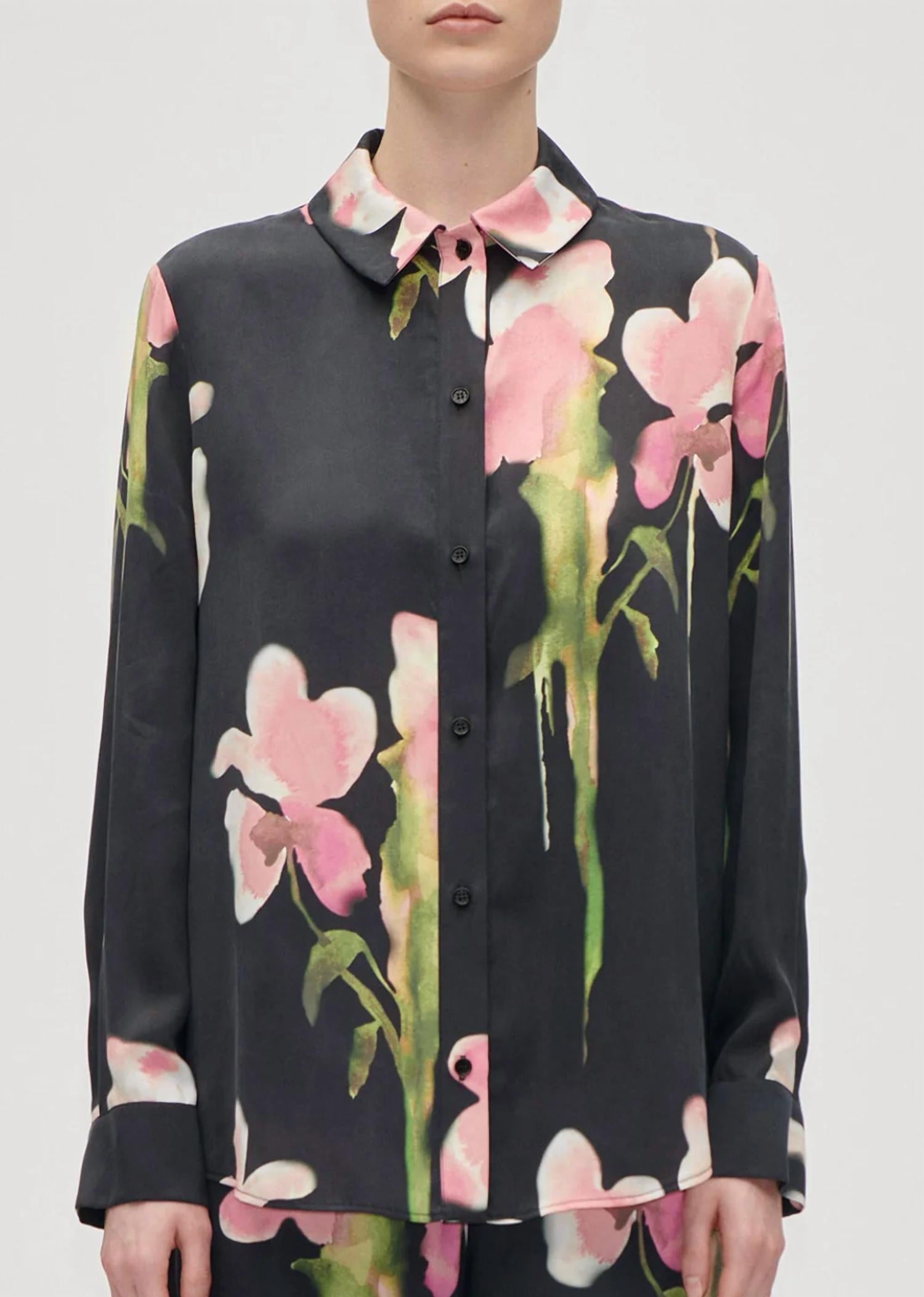 STINE GOYA Long Sleeve Shirt in black - women's long sleeve top