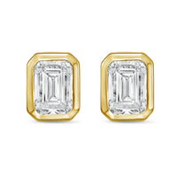 Diana M Jewels - Women's Emerald Lab-grown Diamond Stud Earrings (9.00 Tcw) - Elegant Plus