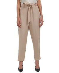 Calvin Klein - Linen Blend Tie Waist Pants