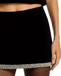 Alice + Olivia - Rubi Embellished Trim Mini Skirt