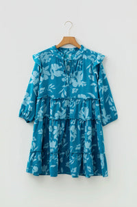 Umgee - Half Tiered Ruffle Mini Dress